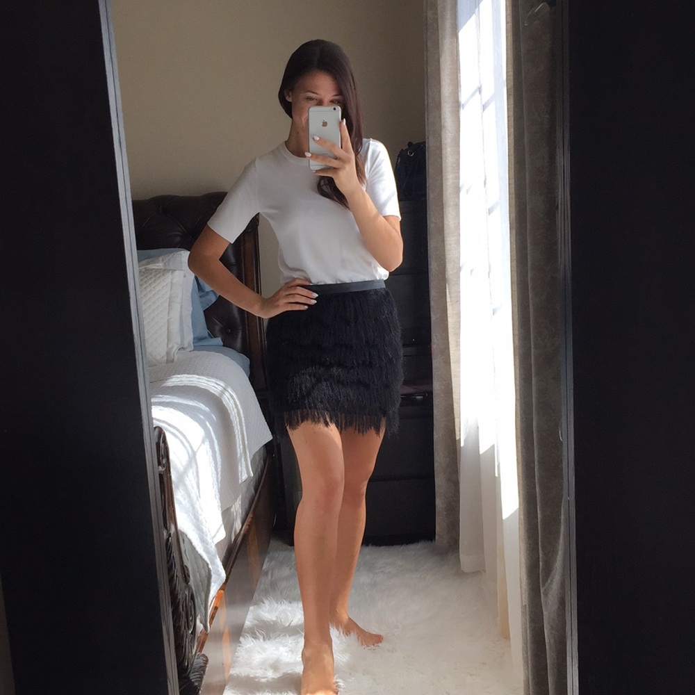 Sam Edelman Fringe Skirt - Picture 1 of 7